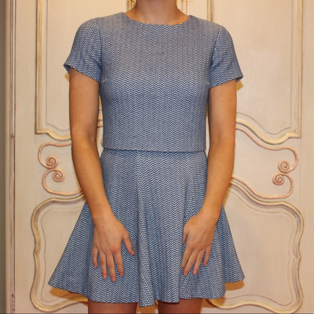 Blue Alice and Olivia skirt set